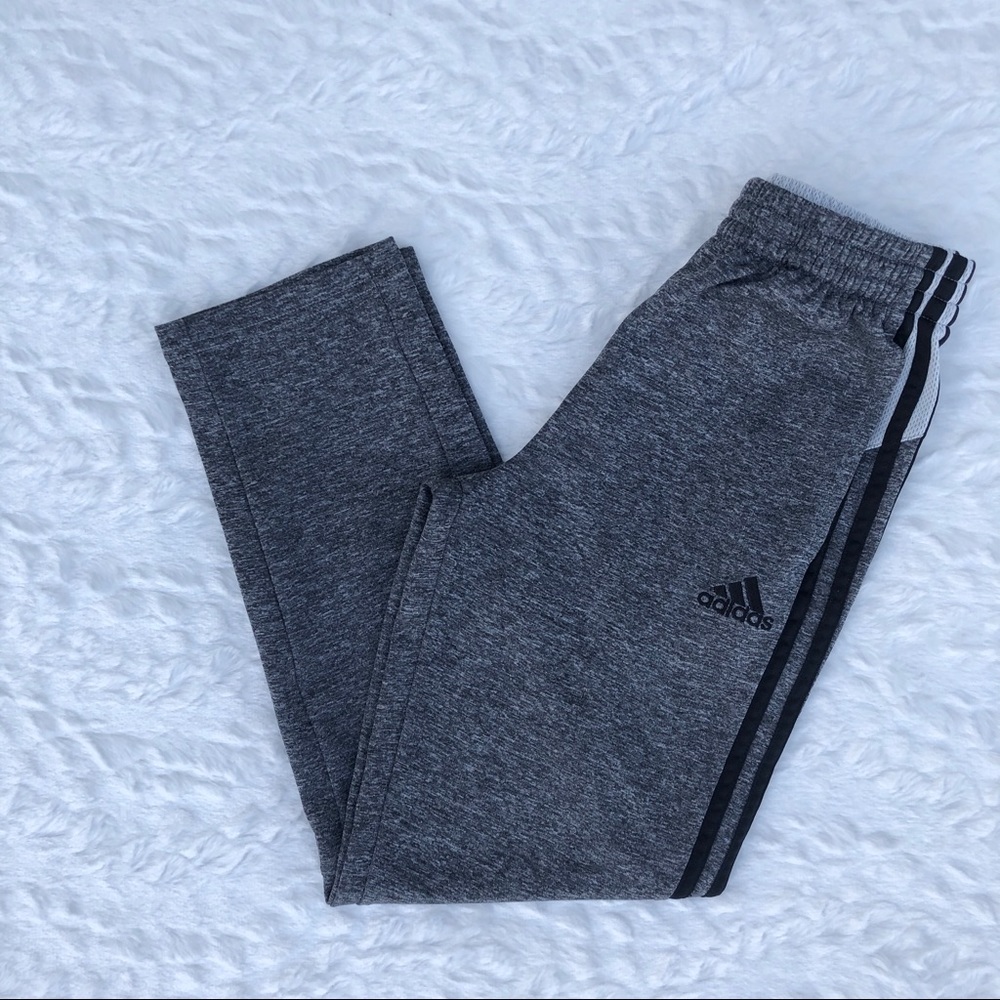 Adidas Boys gray sports pants
